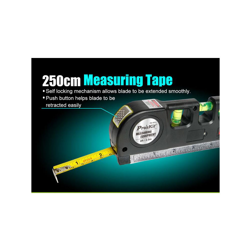 PROSKIT PD-161-C | 4-IN-1 MULTI-PURPOSE LASER LEVEL MEASURING TOOL - Image 6