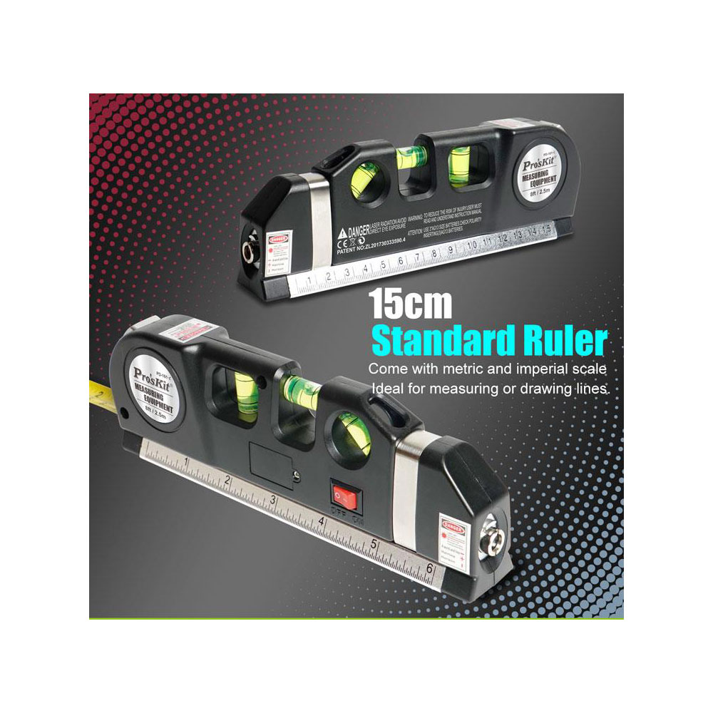 PROSKIT PD-161-C | 4-IN-1 MULTI-PURPOSE LASER LEVEL MEASURING TOOL - Image 7