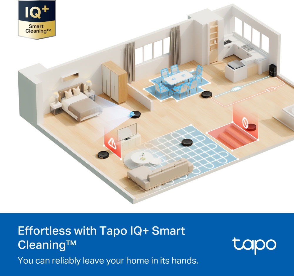 TP-LINK TAPO RV30 MAX PLUS | 5300PA HYPER SUCTION ROBOT VACUUM AND MOP PLUS SMART AUTO-EMPTY DOCK - Image 7
