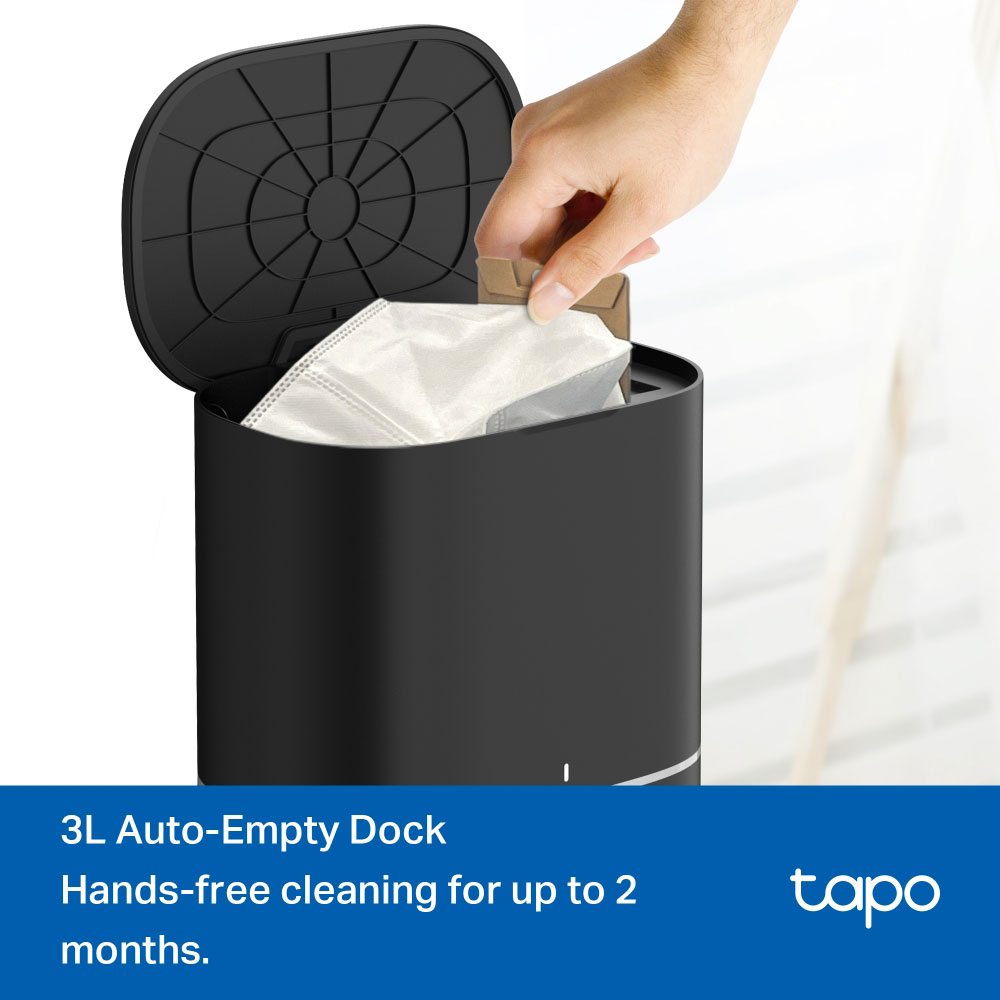 TP-LINK TAPO RV30 MAX PLUS | 5300PA HYPER SUCTION ROBOT VACUUM AND MOP PLUS SMART AUTO-EMPTY DOCK - Image 8