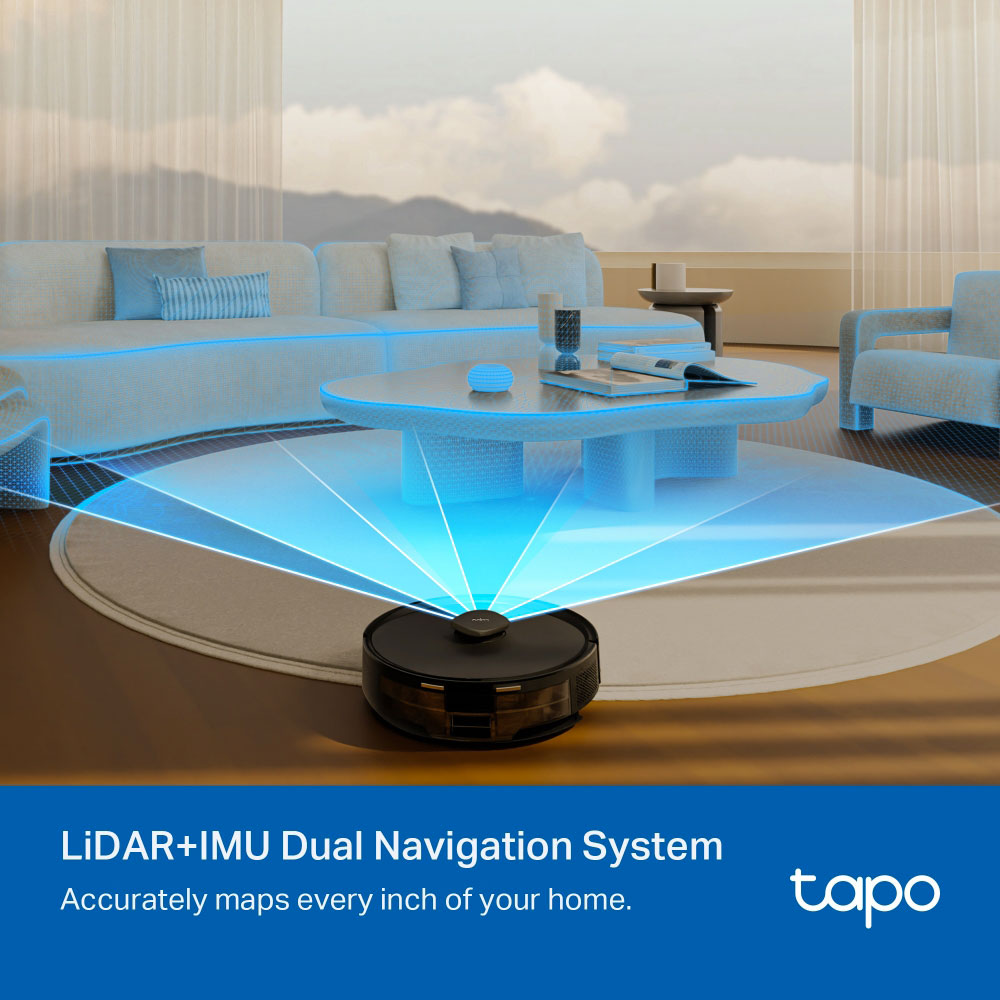 TP-LINK TAPO RV30 MAX PLUS | 5300PA HYPER SUCTION ROBOT VACUUM AND MOP PLUS SMART AUTO-EMPTY DOCK - Image 9