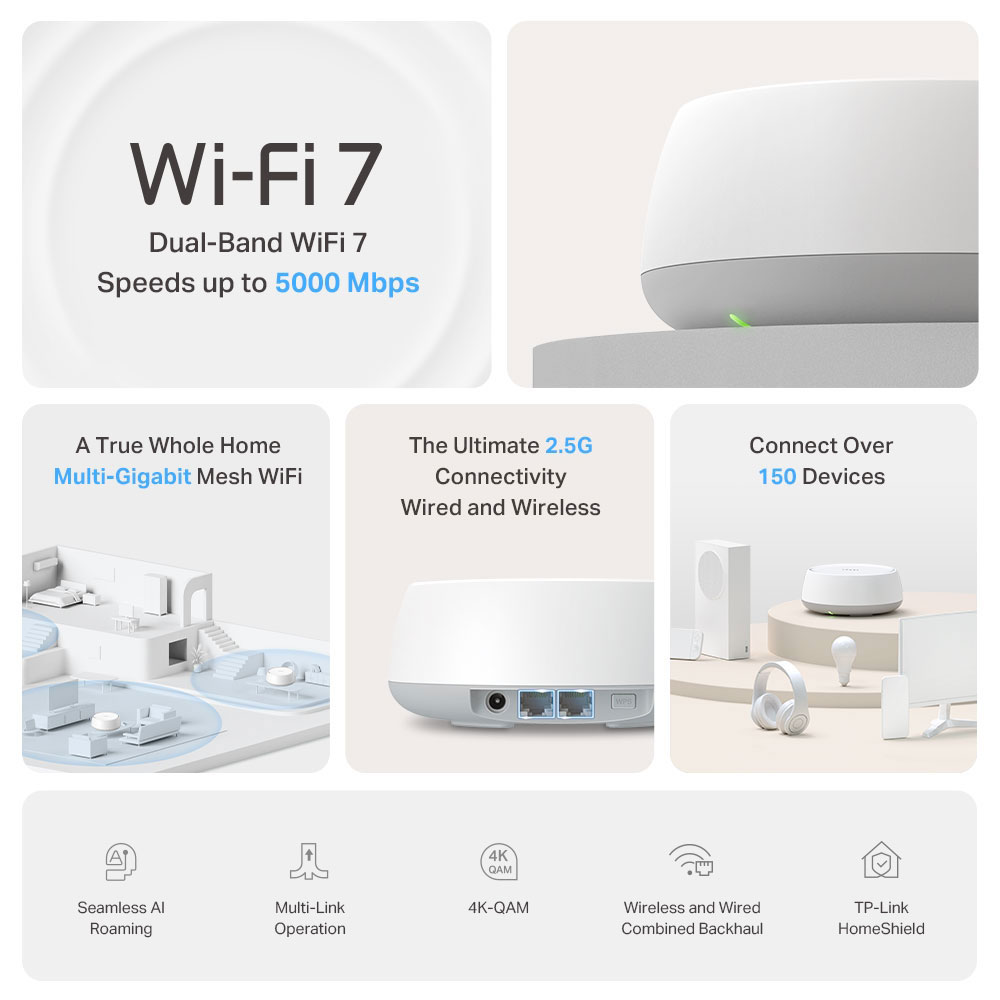 TP-LINK DECO BE25 | BE3600 WHOLE-HOME MESH WI-FI 7 SYSTEM - Image 4