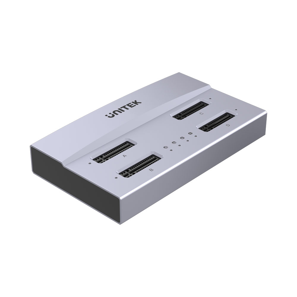 UNITEK S1243B | USB4.0 TYPE-C 4-BAY M.2 SSD DOCKING STATION WITH 1:3 OFFLINE CLONING FUNCTION