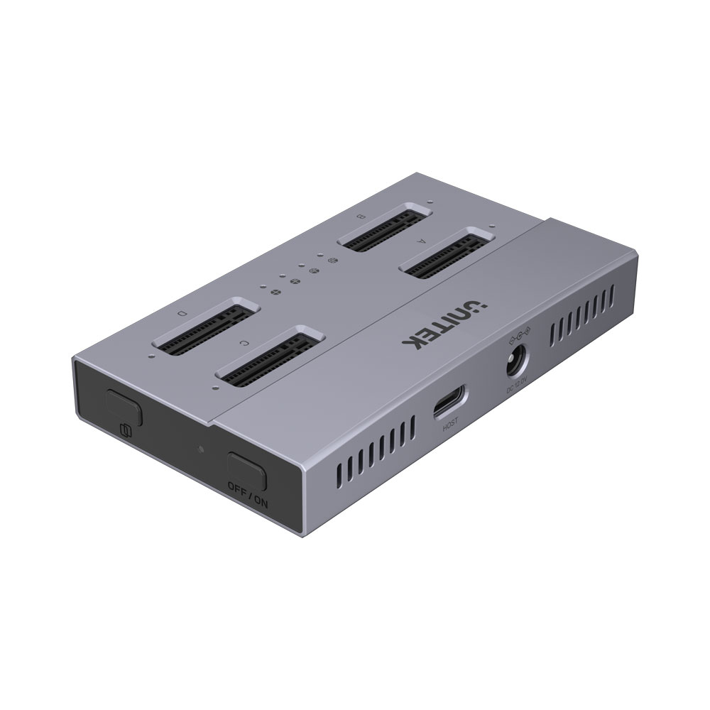 UNITEK S1243B | USB4.0 TYPE-C 4-BAY M.2 SSD DOCKING STATION WITH 1:3 OFFLINE CLONING FUNCTION - Image 2