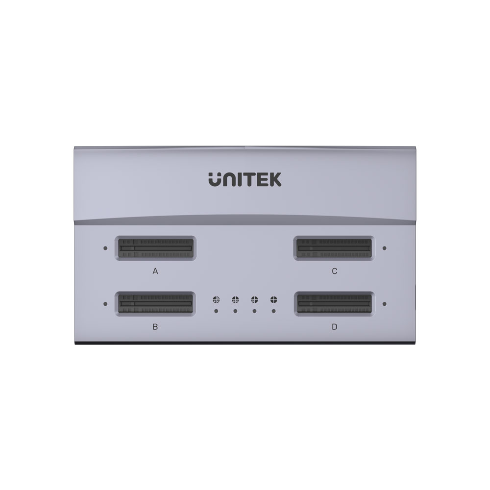 UNITEK S1243B | USB4.0 TYPE-C 4-BAY M.2 SSD DOCKING STATION WITH 1:3 OFFLINE CLONING FUNCTION - Image 5
