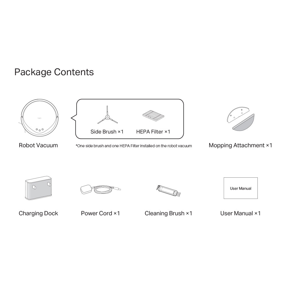 TP-LINK TAPO RV20 MAX | 5300PA SUCTION MAGSLIM LIDAR NAVIGATION ROBOT VACUUM AND MOP - Image 11