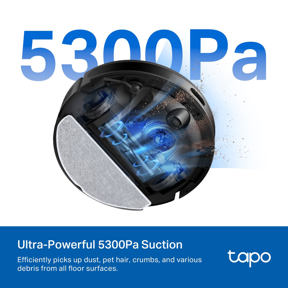 TP-LINK TAPO RV20 MAX | 5300PA SUCTION MAGSLIM LIDAR NAVIGATION ROBOT VACUUM AND MOP - Image 5