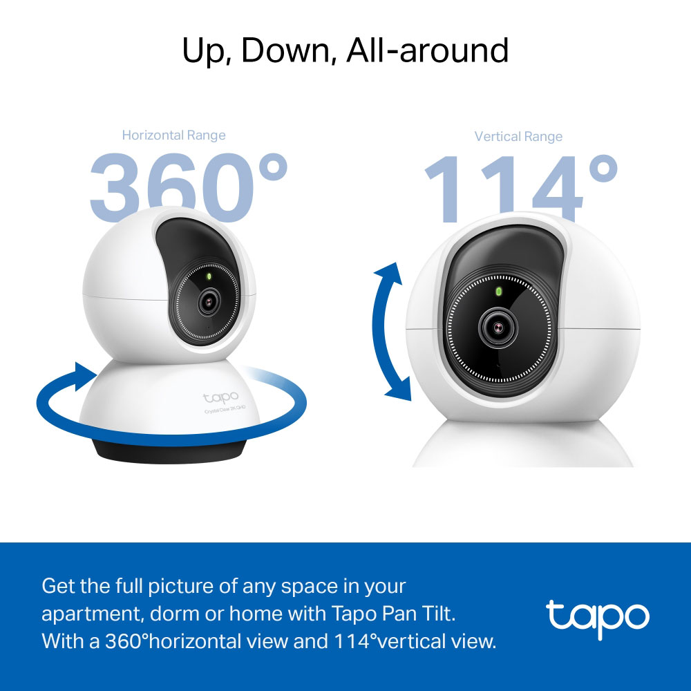 TP-LINK TC72 | 4MP PAN/TILT AI HOME SECURITY WI-FI CAMERA - Image 5