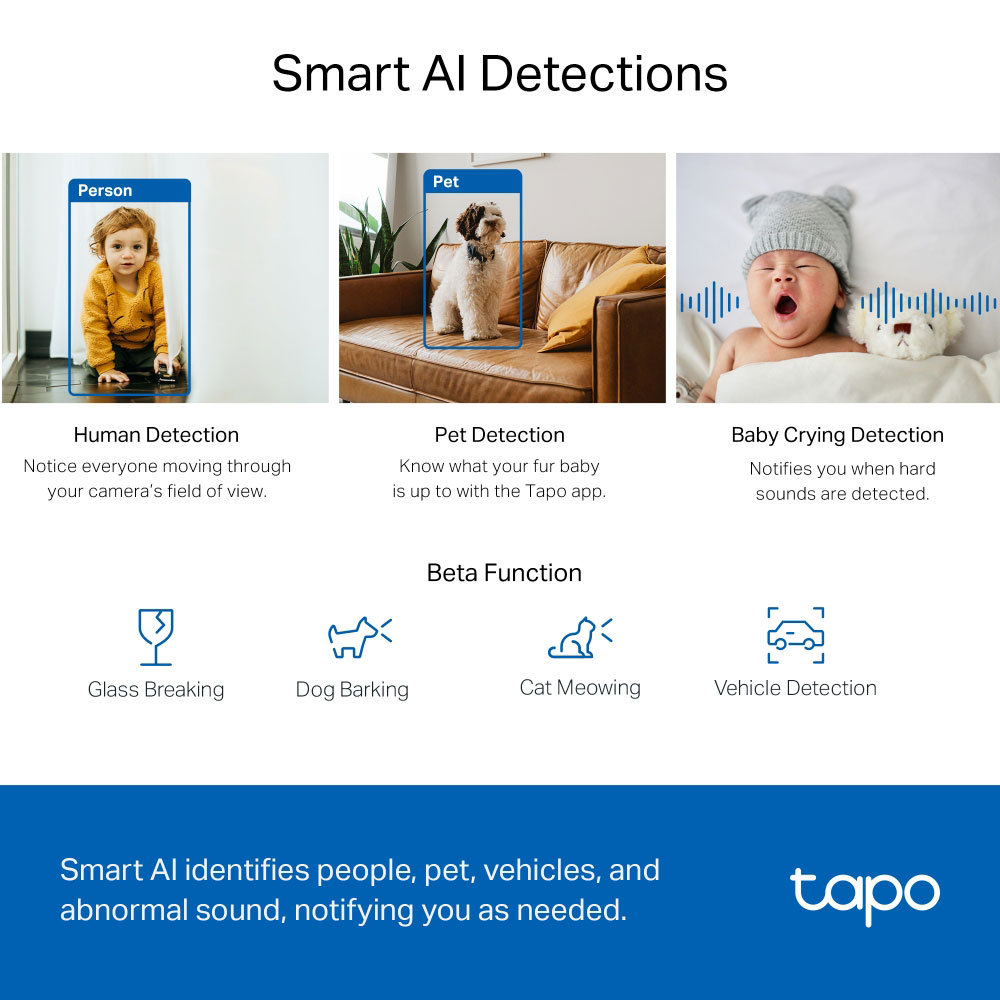TP-LINK TC72 | 4MP PAN/TILT AI HOME SECURITY WI-FI CAMERA - Image 6