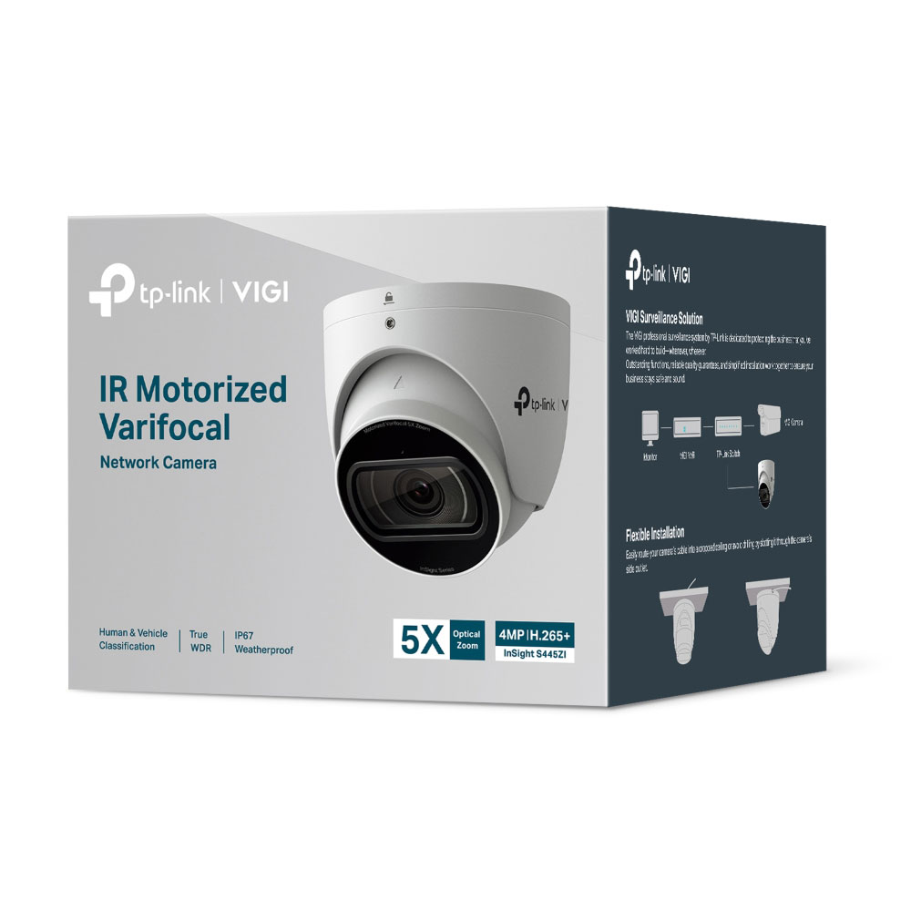 TP-LINK VIGI INSIGHT S445ZI | 4MP IR MOTORISED VARIFOCAL TURRET NETWORK CAMERA - Image 4