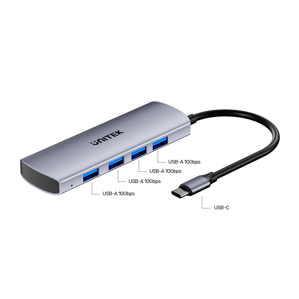 UNITEK H1112E UHUB Q4 | 4-PORT USB TYPE-C 10GBPS HUB - Image 4