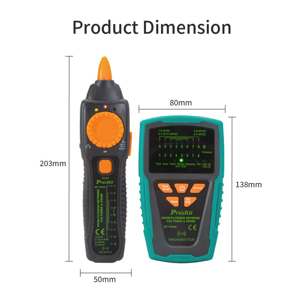 PROSKIT POE (UP TO DC 48V) NOISE-FILTERING TONE AND PROBE KIT - Image 4