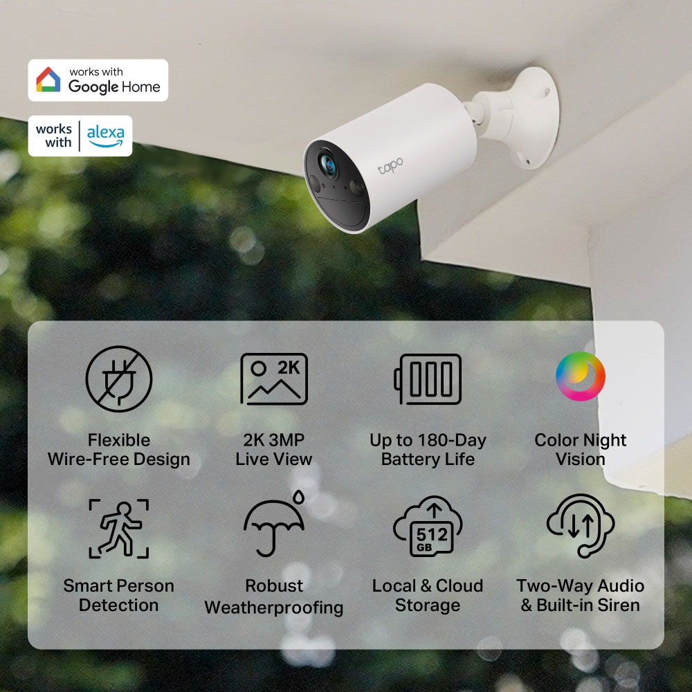TP-LINK TAPO C410 | 3MP SMART WIRE-FREE INDOOR/OUTDOOR SECURITY CAMERA - Image 6