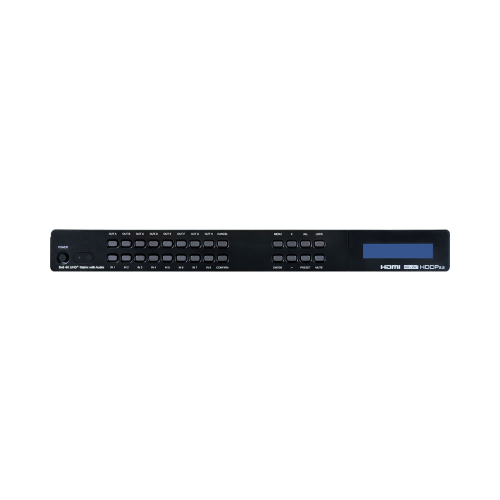 CYP CPLUS-V8H8HPA | 4K 8X8 HDMI MATRIX WITH AUDIO OUTPUT - Image 2