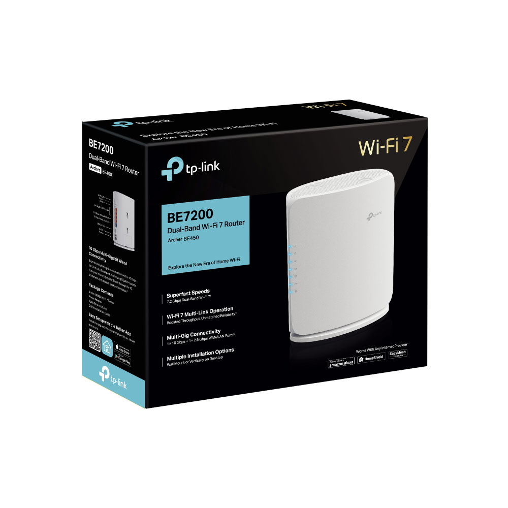 TP-LINK ARCHER BE450 | BE7200 DUAL-BAND WI-FI 7 ROUTER - Image 4
