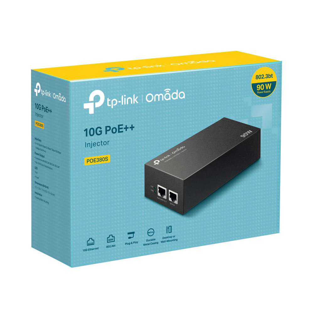 TP-LINK OMADA POE380S | 90W 10GBPS POE++ INJECTOR - Image 4