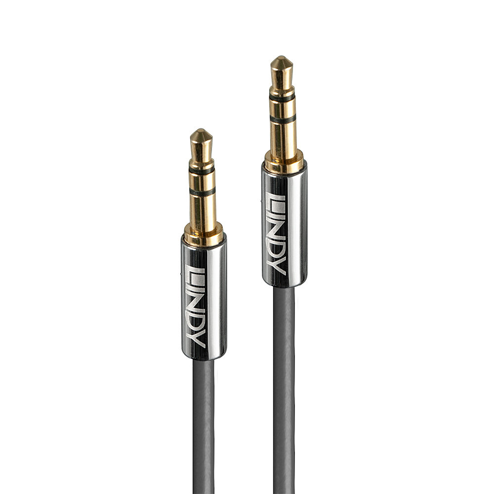 LINDY CROMO LINE 35320 | 0.5M 3.5MM MALE TO MALE AUDIO CABLE