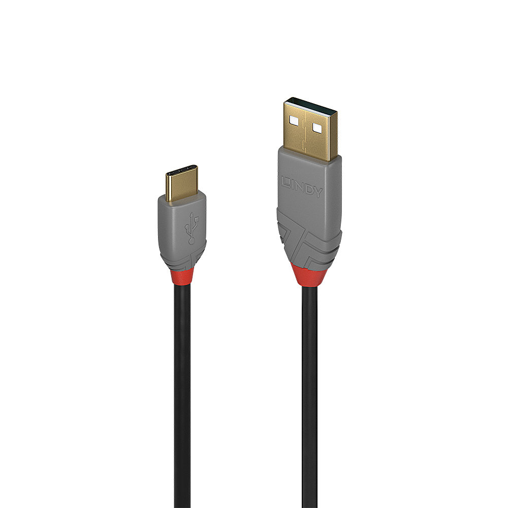 LINDY ANTHRA LINE 36885 | 0.5M USB2.0 TYPE-A TO TYPE-C CABLE