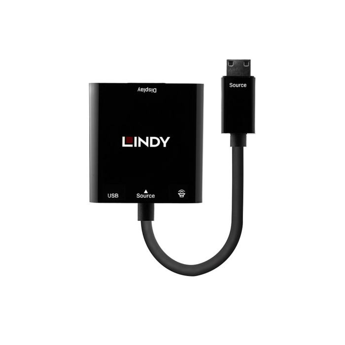 LINDY 38286 | 10CM 1080P MINI HDMI TO VGA AND AUDIO CONVERTER