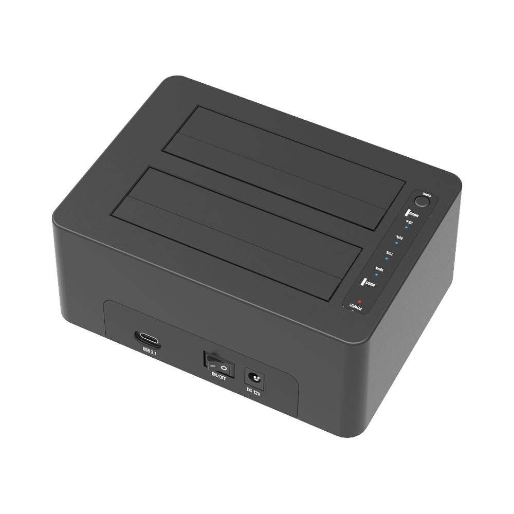 MAIWO K3082C | 2-BAY SATA HDD OFFLINE CLONE DOCKING STATION VIA USB3.2 GEN2 TYPE-C 10GBPS - Image 2