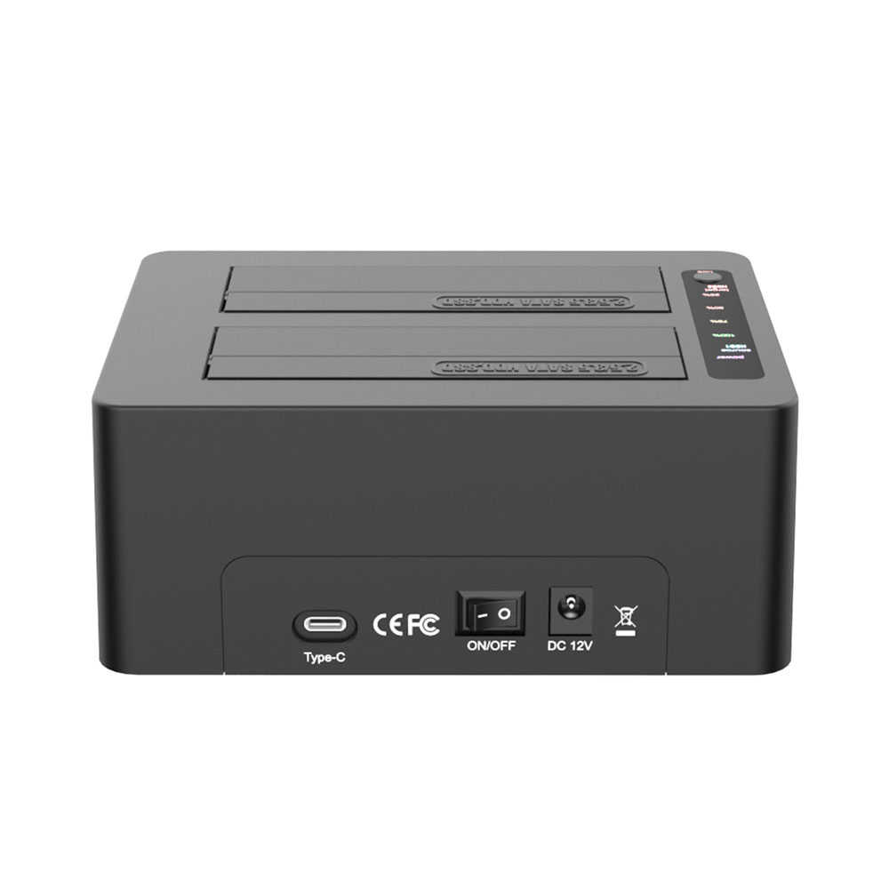 MAIWO K3082C | 2-BAY SATA HDD OFFLINE CLONE DOCKING STATION VIA USB3.2 GEN2 TYPE-C 10GBPS - Image 3
