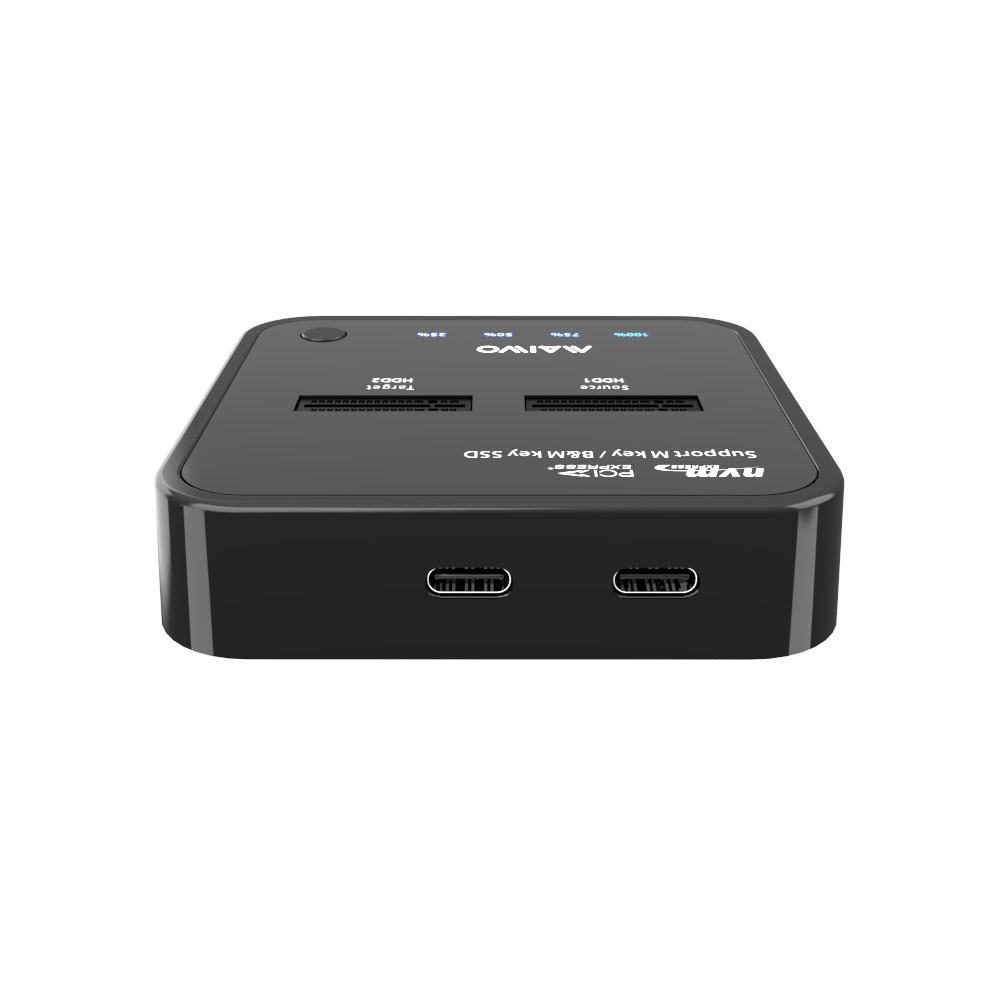 MAIWO K3016P | 2-BAY M.2 NVME SSD DUPLICATOR VIA USB TYPE-C USB3.2 GEN2 10GBPS - Image 3