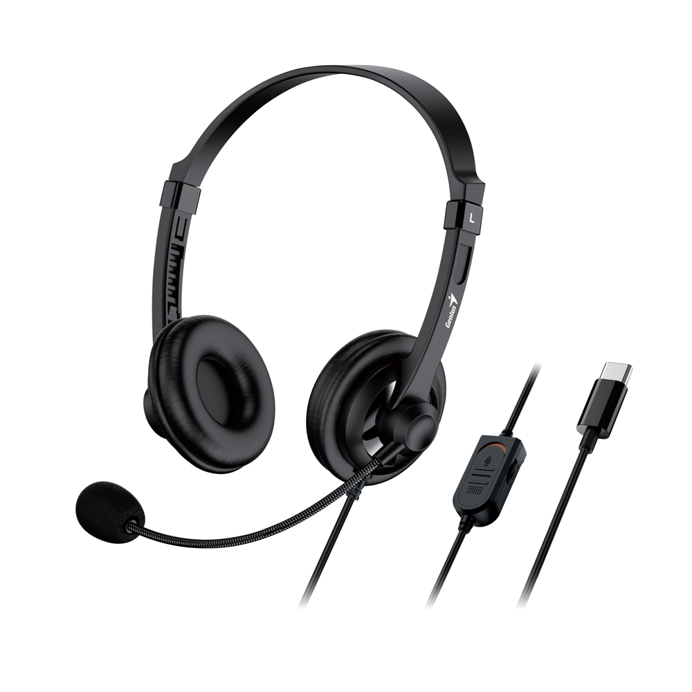 GENIUS HS-230U | USB TYPE-C HEADSET WITH MICROPHONE