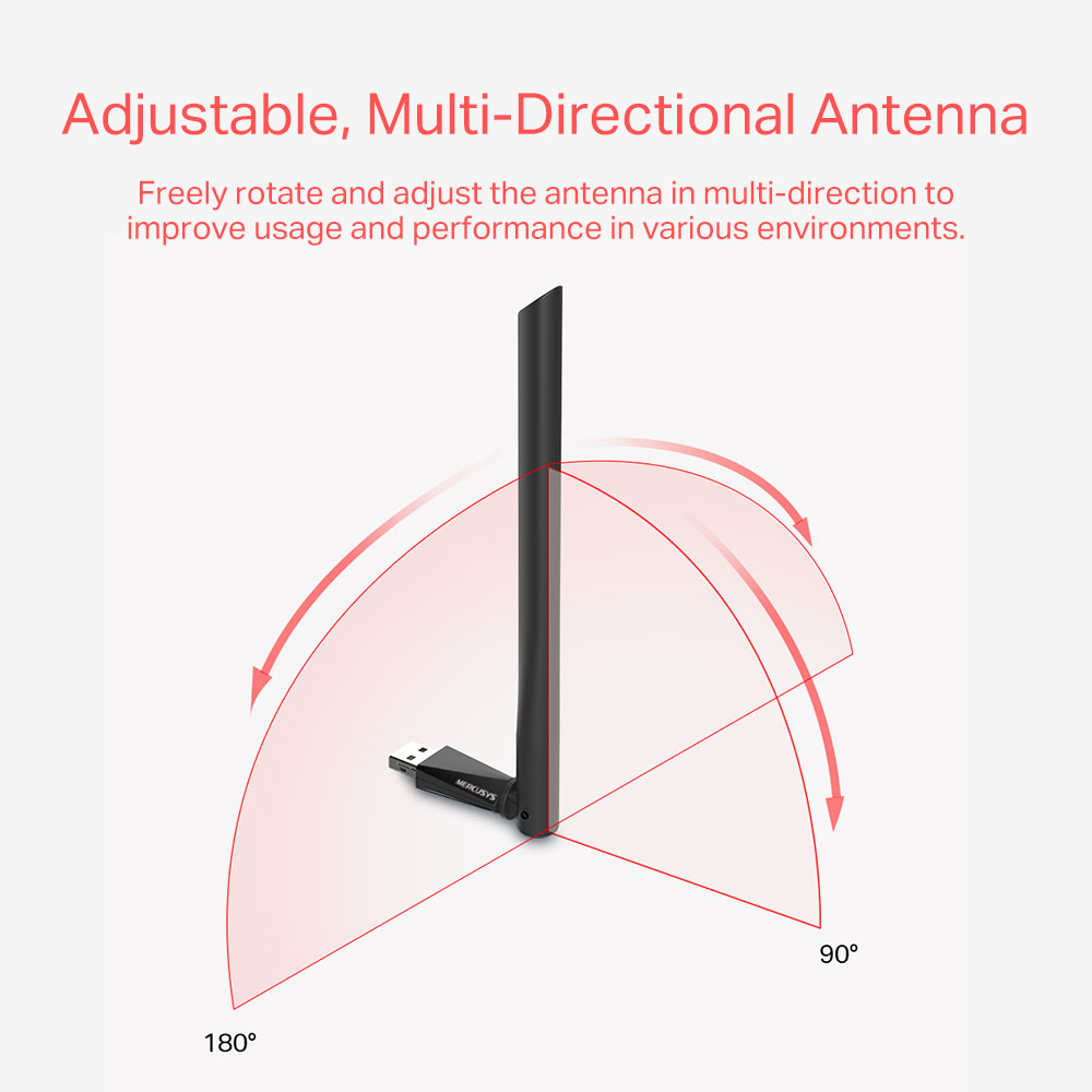 MERCUSYS MU6H | AC650 HIGH-GAIN WIRELESS DUAL-BAND USB ADAPTER - Image 5