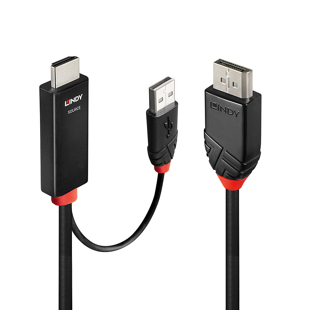 LINDY 41499 | 2M HDMI TO DISPLAYPORT 4K @60HZ ADAPTER CABLE