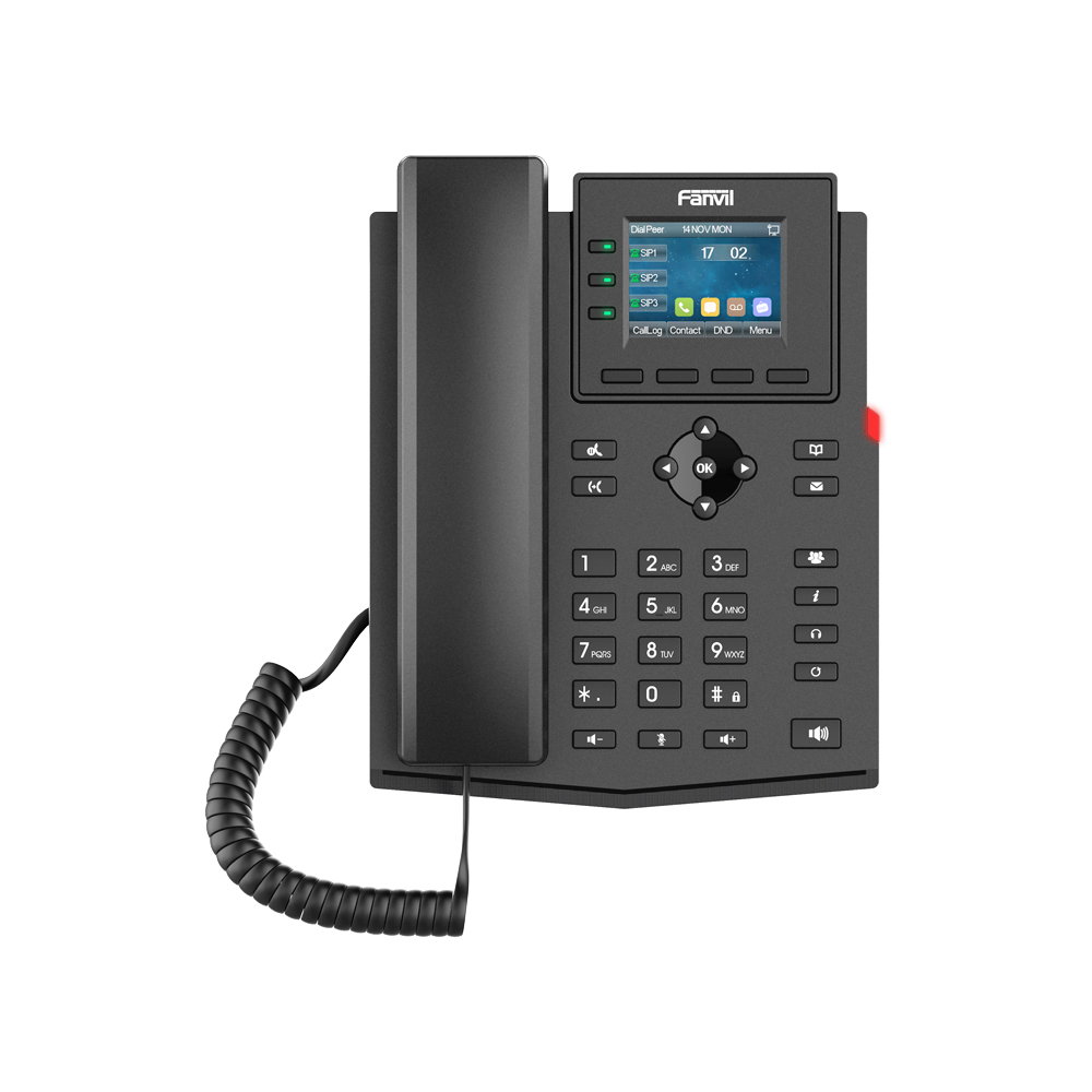 FANVIL X303G | COST-EFFECTIVE ENTERPRISE IP PHONE WITH 2.4-INCH COLOUR SCREEN, GIGABIT AND POE SUPPORT - Image 3